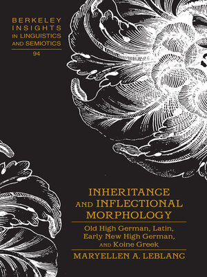 cover image of Inheritance and Inflectional Morphology